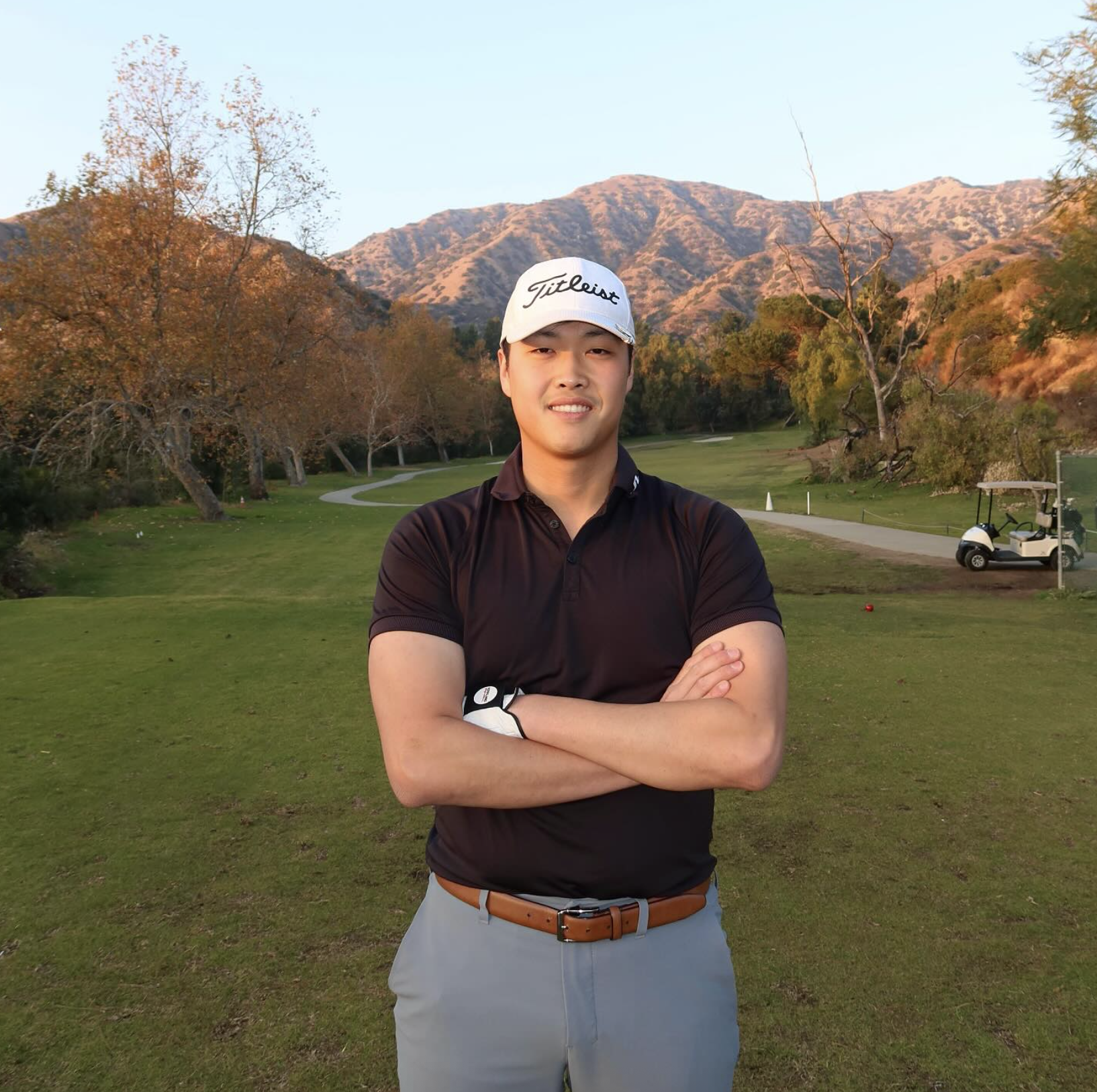 Dr. Peter Chung, PT, DPT, founder of Live To Golf, on the golf course